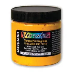 Jacquard Versatex Screen Printing Ink, 4oz. 302 Golden Yellow
