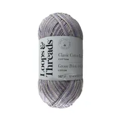Classic Cotton Big Ball&trade; Ombre Yarn by Loops & Threads&reg; Lilac Ombre