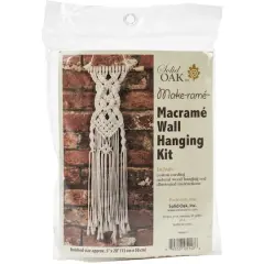 Solid Oak Make-ram&eacute;&trade; Celtic Braids Mini Macram&eacute; Wall Hanging Kit
