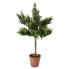 26" Potted Two-Tone Artificial Sweet Grass Tree
