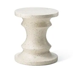 Glitzhome&reg; 18" Multifunctional Chess Garden Stool White