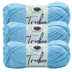 3 Pack Lion Brand&reg; Truboo Yarn Light Blue