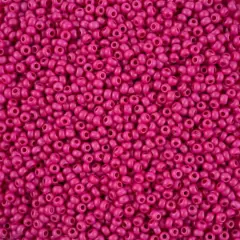 John Bead Terra Intensive 8/0 Czech Glass Seed Beads, 500g Pink Matte