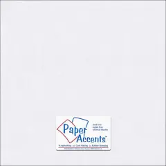 PA Paper&trade; Accents 12" x 12" Pearlized Cardstock, 25 Sheets Bright White