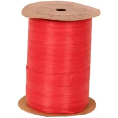 JAM Paper 1/4" Raffia Ribbon Red