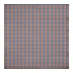 Plaid Cotton Twill Napkin Maroon