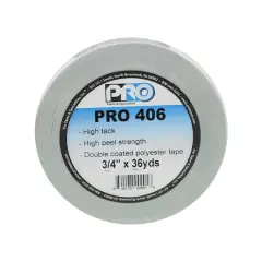 Pro Tape Pro 406 Double Stick Adhesive Tape 3/4" x 36yd.