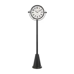 6ft. Black Metal Clock