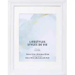Lifestyles&trade; White Frame With Mat by Studio D&eacute;cor&reg;