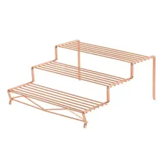 Kitchen Details 12" Geode 3-Tier Spice Rack Copper
