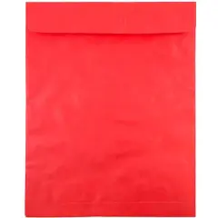 JAM Paper 11.5" x 14.5" Tyvek&reg; Open End Catalog Envelopes, 25ct. Red