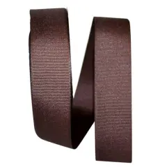 The Ribbon Roll 1.5" x 50yd. Grosgrain Solid Ribbon Chocolate Brown