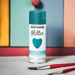 Rust-Oleum&reg; Glitter Spray Paint Turquoise