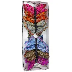 JAM Paper 3.5" Majestic Butterfly Floral Accessories, 12ct.