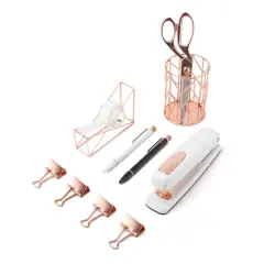 U Brands Rose Gold Desktop Accessory Kit