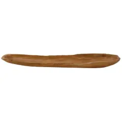 Brown Natural Ship Teak Wood Rustic Tray