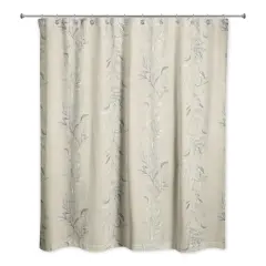 Vines Shower Curtain Tan