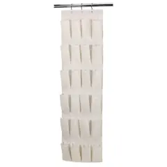 Household Essentials 24-Pocket Over the Door Shoe Organizer