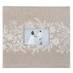 Floral Burlap Scrapbook Album by Recollections&trade;