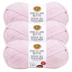 3 Pack Lion Brand&reg; Feels Like Butta&trade; Yarn Pink