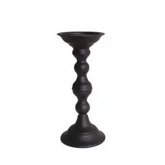 9.45" Black Metal Candle Holder by Ashland&reg;