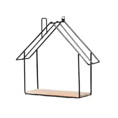 House Wall Hanging Bathroom Storage Cabinet Black