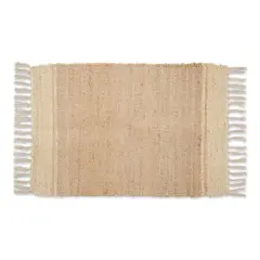 DII&reg; Off White With Natural Jute Stripes Hand-Loomed Rug, 2ft. x 3ft.