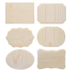 Good Wood by Leisure Arts 5" x 7" Mixed Wood Plaques, 36ct.