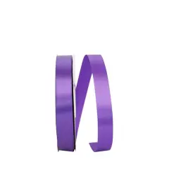 JAM Paper 7/8" x 100yd. Single Face Satin Allure Ribbon Regal Purple