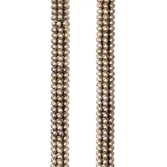 Silver Plated Small Dot Rondelle Beads, 6mm by Bead Landing&trade;