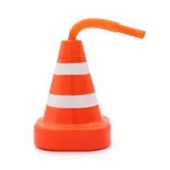 9.5oz. Orange & White Cone Cup by Celebrate It&trade;