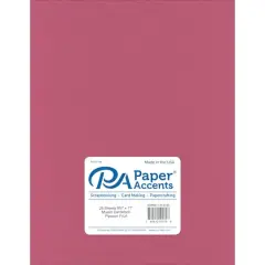 PA Paper&trade; Accents Muslin 8.5" x 11" 73lb. Cardstock, 25 Sheets Passion Fruit