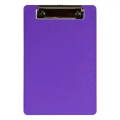 JAM Paper Mini Plastic Memo Clipboards, 12ct. Purple