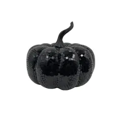 8.25" Disco Pumpkin Tabletop D&eacute;cor by Ashland&reg; Black