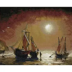 Simply Dotz&reg; Intermediate Asleep At Sea Diamond Painting Kit