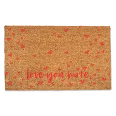 Love You More 30" x 18" Door Mat