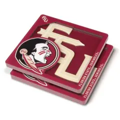 College Team 3D Logo Series Coasters, 2ct. Florida State Seminoles