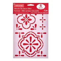 Tile D&eacute;cor Effects Stencil Set by Craft Smart&reg;