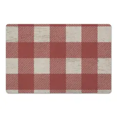 Red Buffalo Check Floor Mat