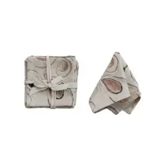 Hello Honey&reg; Multicolor Patterned Cotton & Linen Cocktail Napkins, 4ct.