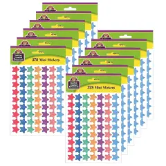 Teacher Created Resources Mini Watercolor Stars Stickers, 12 Packs of 378