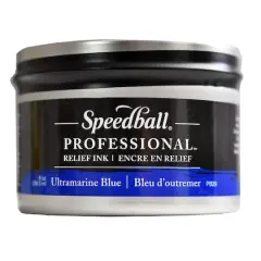 Speedball&reg; Professional&trade; Relief Ink, 8oz. Ultramarine Blue
