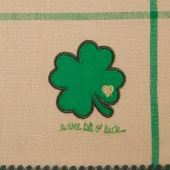 DII&reg; A Wee Bit O Luck Embroidered Placemats, 4ct.