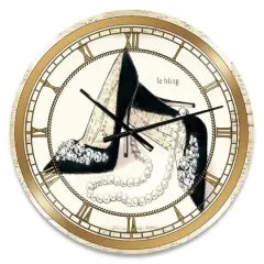 Designart 'Chic Galm Closet I Glam Wall Clock