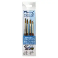 Rapha&euml;l Multi Media Synthetic Sable 4 Piece Travel Brush Set