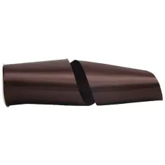 JAM Paper 6" x 50yd. Single Face Satin Allure Ribbon Brown