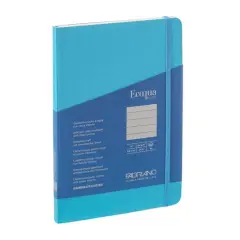 Fabrian&reg; EcoQua Plus A5 Lined Stitch-Bound Notebook Turquoise
