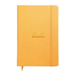 Rhodia&reg; Orange Lined Webnotebook, 5.5" x 8.25"