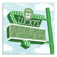 Lucky's Irish Pub & Coffee Bar Canvas Wall Art
