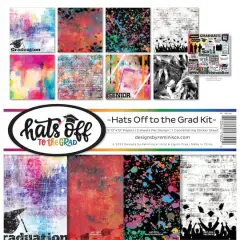Reminisce Collection Kit 12" x 12", Hats Off To The Grad